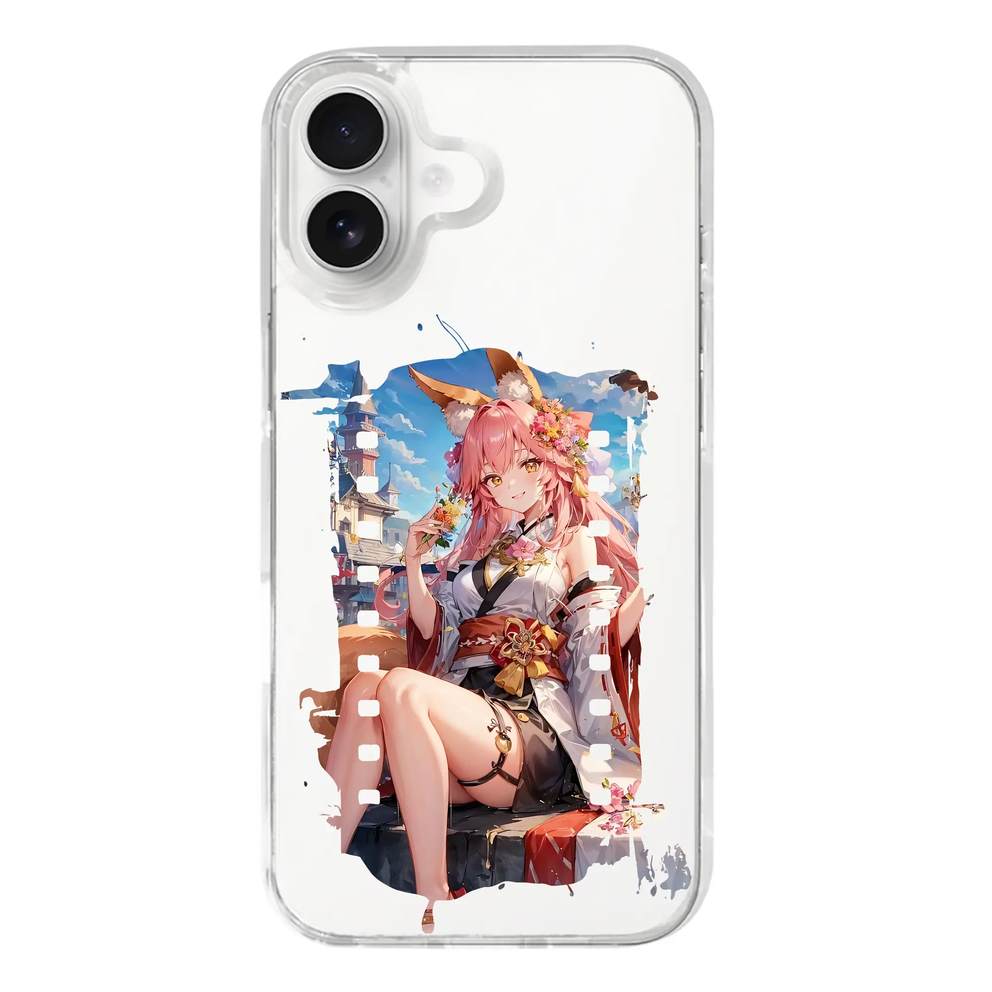 FGO グッズ,玉藻の前 - iPhone 17シリーズ 透明スマホケース – 薄型・耐衝撃・精密フィット保護カバー